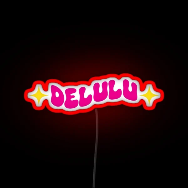 Delulu RGB Neon Sign