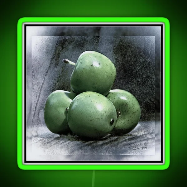 Dem Little Green Apples RGB Neon Sign