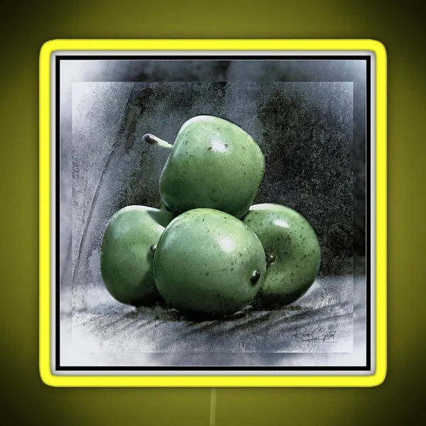 Dem Little Green Apples RGB Neon Sign