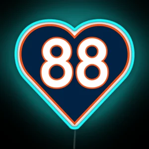 Demaryius Thomas Heart 88 RGB Neon Sign