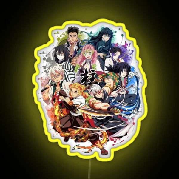Demon Slayer All Hashira RGB Neon Sign