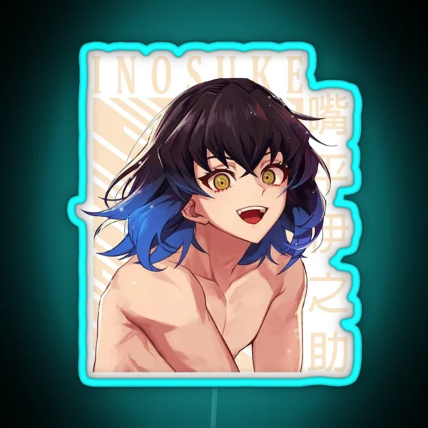 Demon Slayer Inosuke RGB Neon Sign