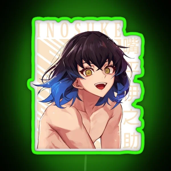 Demon Slayer Inosuke RGB Neon Sign