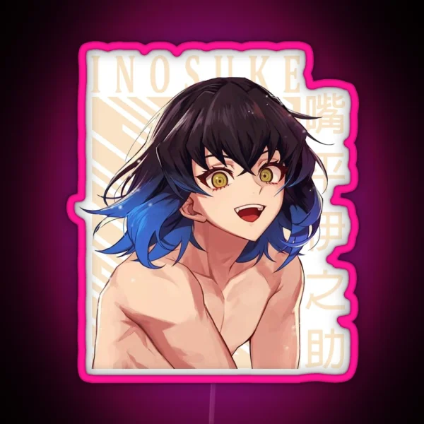 Demon Slayer Inosuke RGB Neon Sign