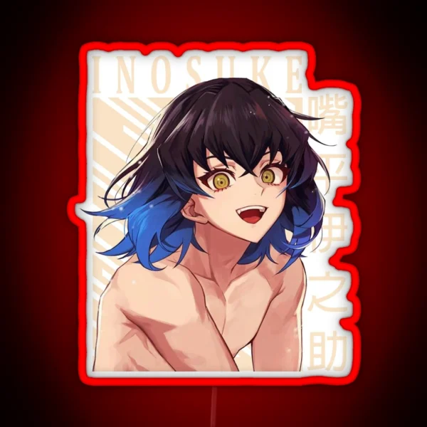 Demon Slayer Inosuke RGB Neon Sign