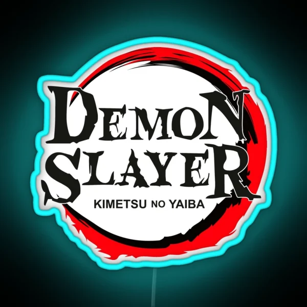 Demon Slayer Logo RGB Neon Sign