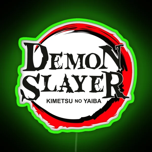 Demon Slayer Logo RGB Neon Sign