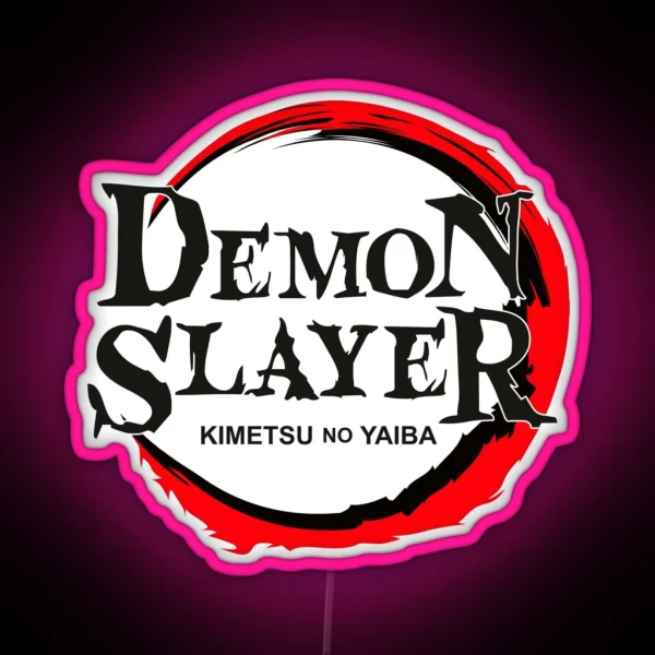 Demon Slayer Logo RGB Neon Sign