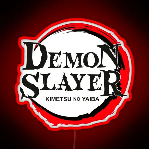 Demon Slayer Logo RGB Neon Sign