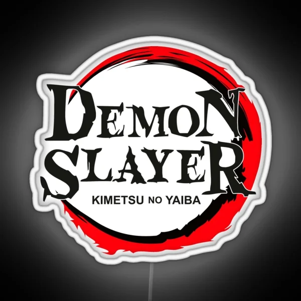Demon Slayer Logo RGB Neon Sign