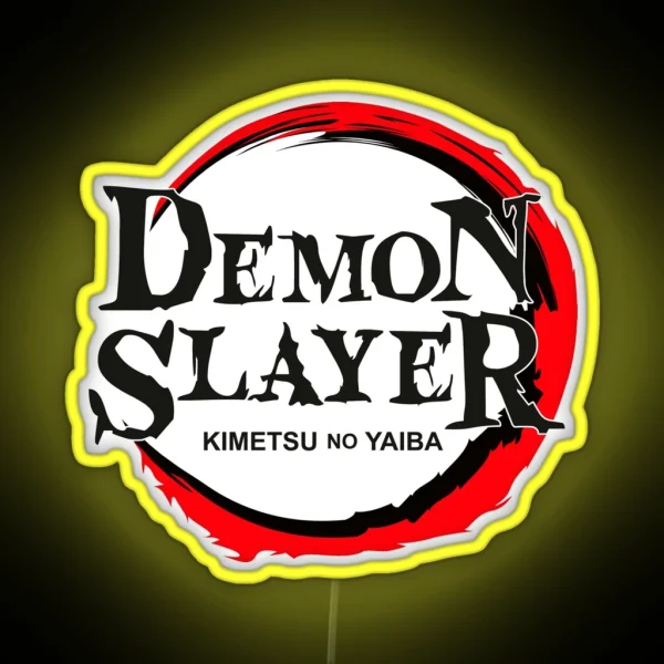 Demon Slayer Logo RGB Neon Sign