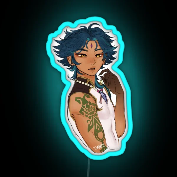 Demon Xiao Edit RGB Neon Sign