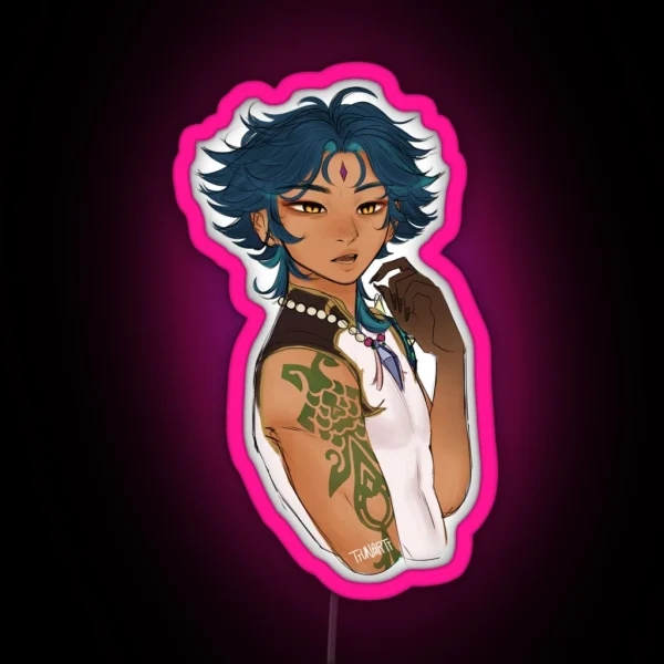Demon Xiao Edit RGB Neon Sign