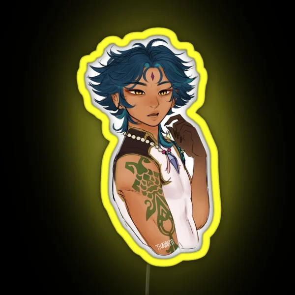 Demon Xiao Edit RGB Neon Sign