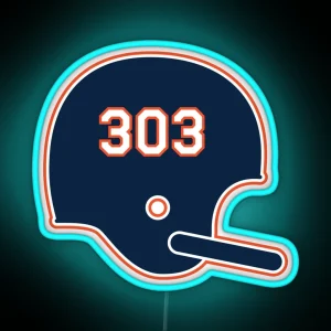 Denver Broncos 303 Helmet RGB Neon Sign