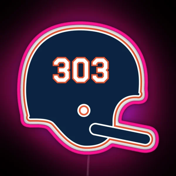 Denver Broncos 303 Helmet RGB Neon Sign