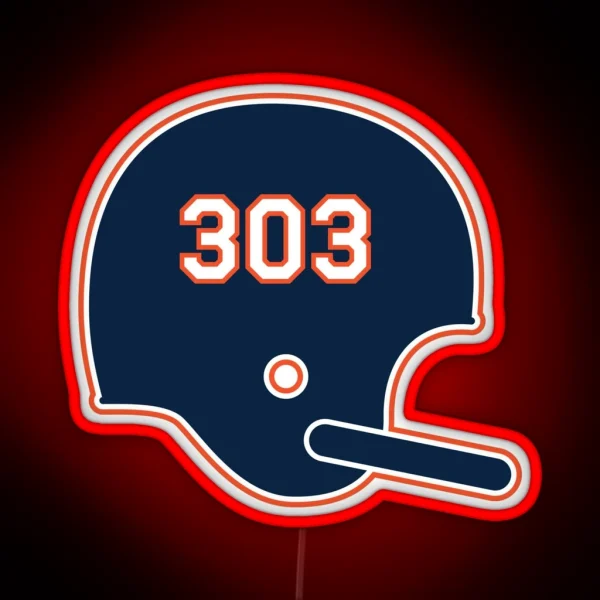 Denver Broncos 303 Helmet RGB Neon Sign