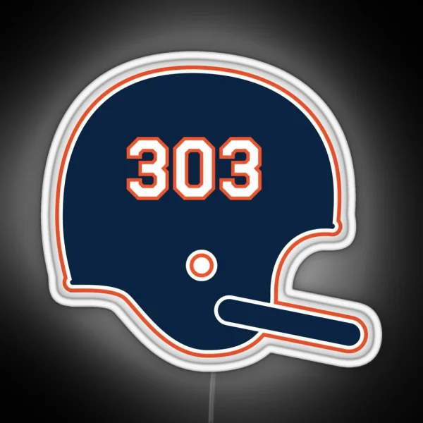 Denver Broncos 303 Helmet RGB Neon Sign