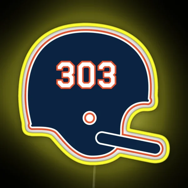 Denver Broncos 303 Helmet RGB Neon Sign