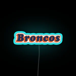 Denver Broncos RGB Neon Sign