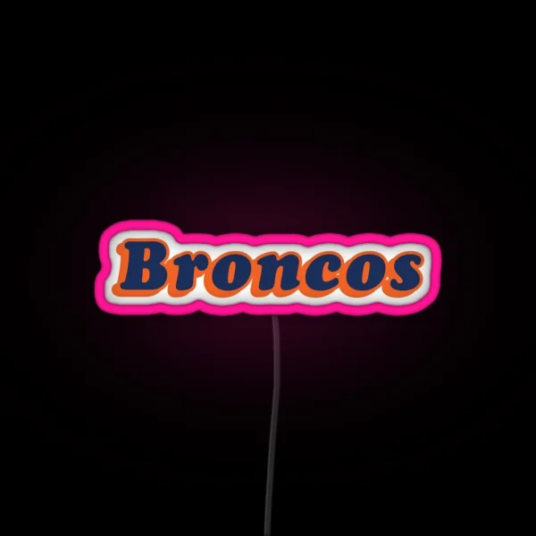 Denver Broncos RGB Neon Sign
