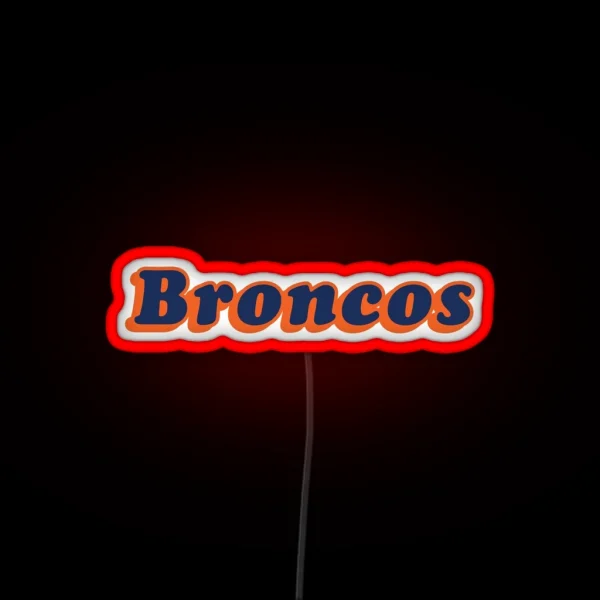 Denver Broncos RGB Neon Sign
