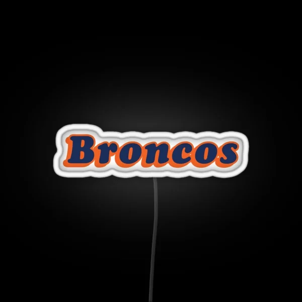 Denver Broncos RGB Neon Sign
