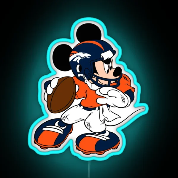 Denver Broncos RGB Neon Sign