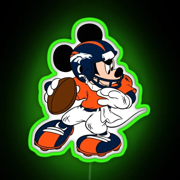 Denver Broncos RGB Neon Sign
