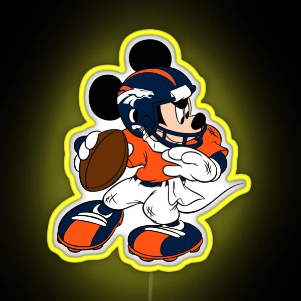 Denver Broncos RGB Neon Sign