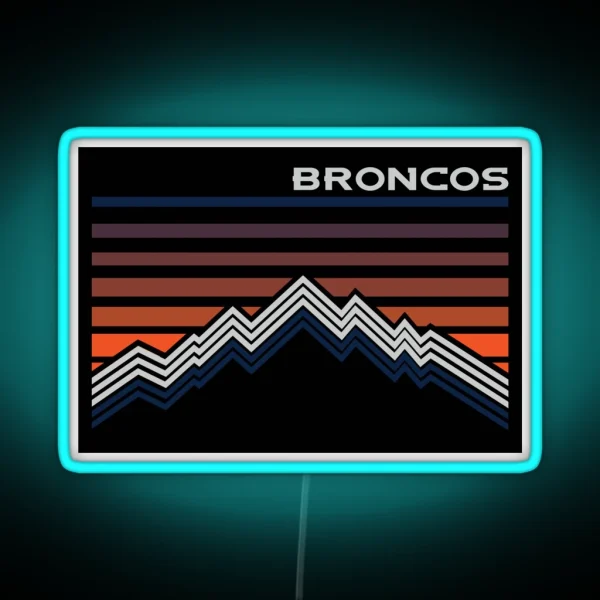 Denver Broncos RGB Neon Sign