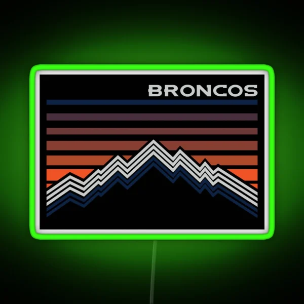 Denver Broncos RGB Neon Sign