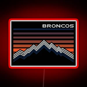 Denver Broncos RGB Neon Sign