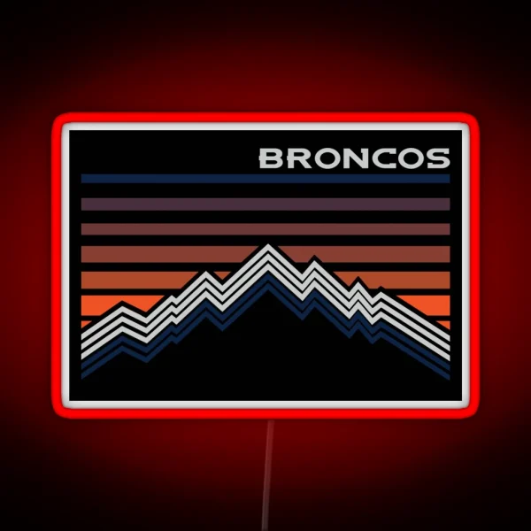 Denver Broncos RGB Neon Sign