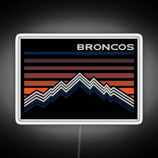 Denver Broncos RGB Neon Sign