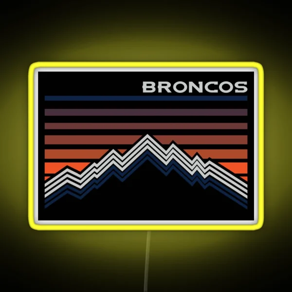 Denver Broncos RGB Neon Sign