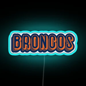 Denver Broncos RGB Neon Sign