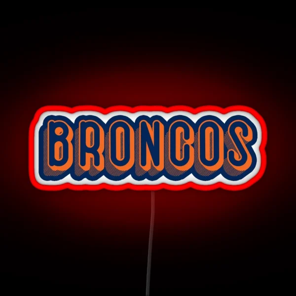 Denver Broncos RGB Neon Sign