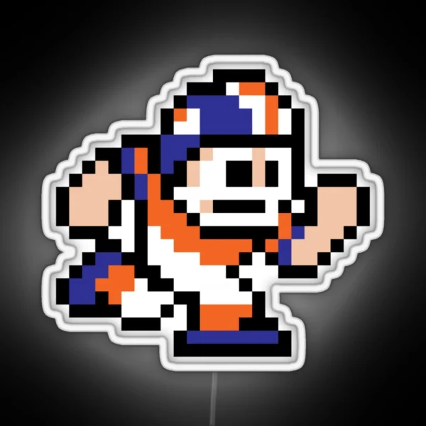 Denver Broncos Throwback RGB Neon Sign