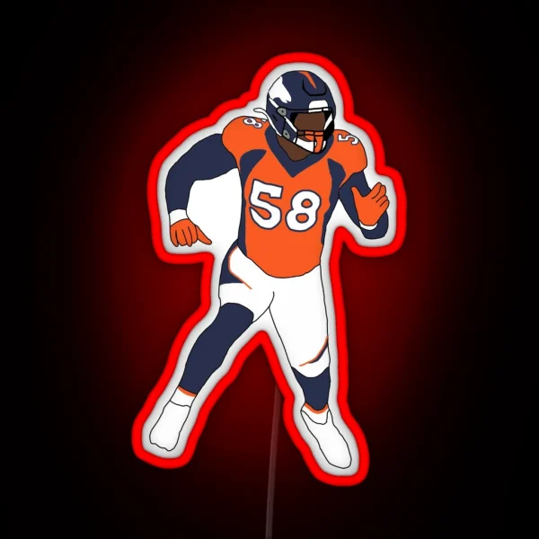 Denver Broncos Von Miller RGB Neon Sign