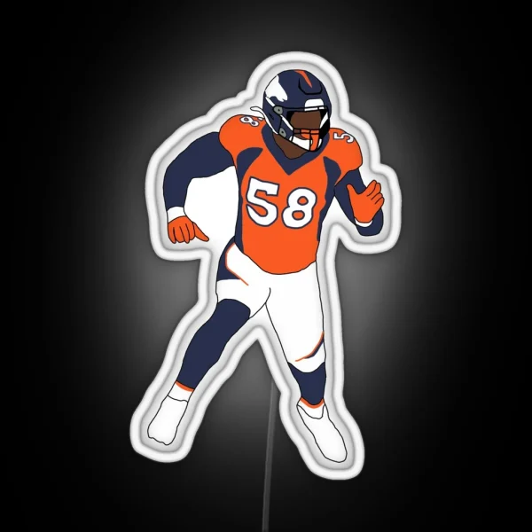 Denver Broncos Von Miller RGB Neon Sign