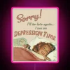 Depression Time RGB Neon Sign with Colorful LED Art Display