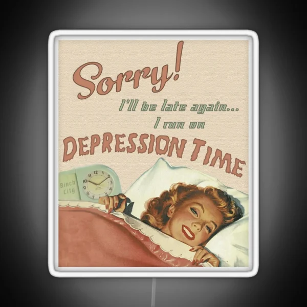 Depression Time RGB Neon Sign