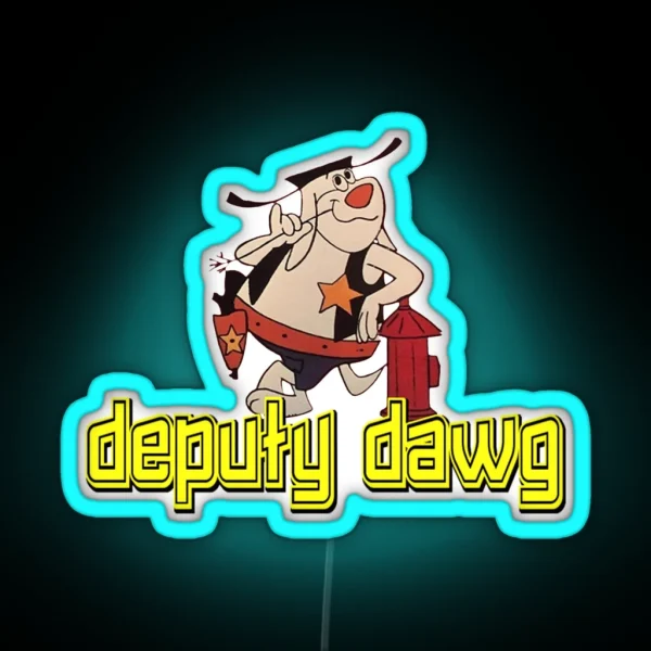 Deputy Dawg Morning Cartoons 1 RGB Neon Sign