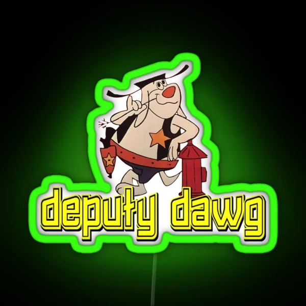 Deputy Dawg Morning Cartoons 1 RGB Neon Sign