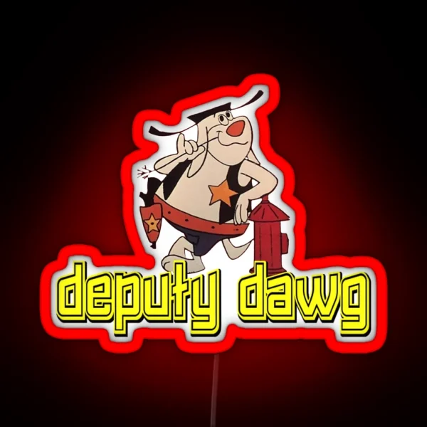 Deputy Dawg Morning Cartoons 1 RGB Neon Sign