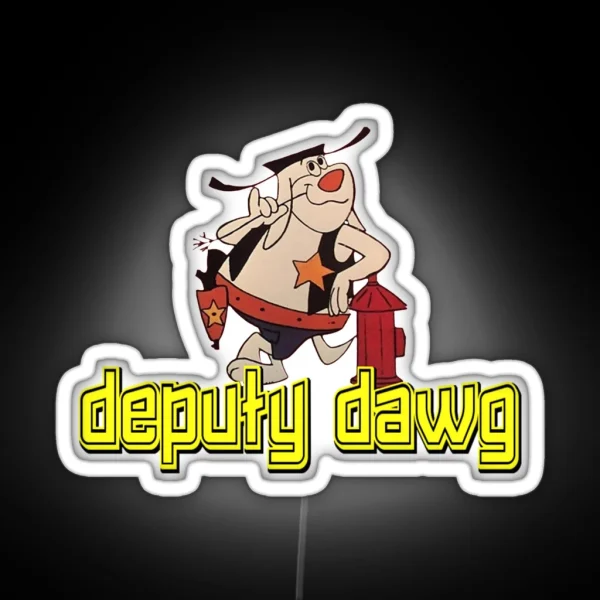 Deputy Dawg Morning Cartoons 1 RGB Neon Sign