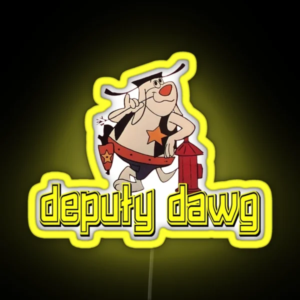 Deputy Dawg Morning Cartoons 1 RGB Neon Sign
