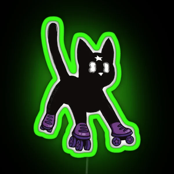 Derby Cat RGB Neon Sign