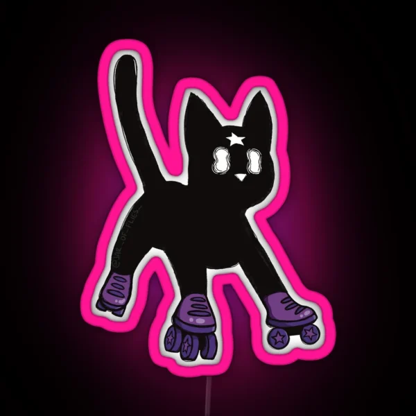 Derby Cat RGB Neon Sign